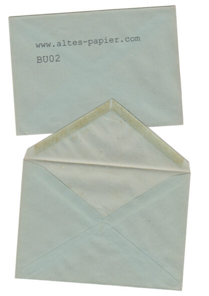 alte blaugraue Briefumschläge BU02