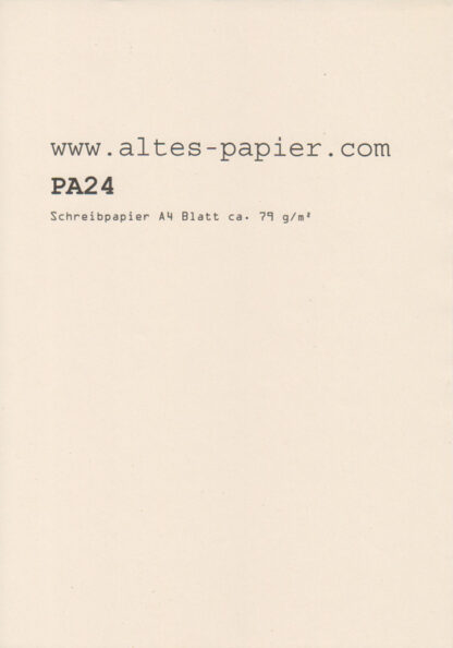 altes Schreibpapier PA24