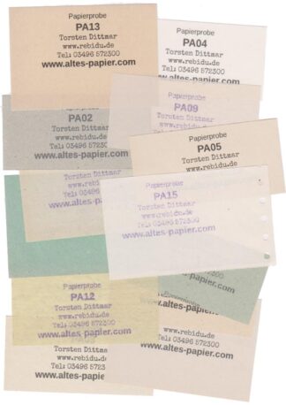 Papierproben