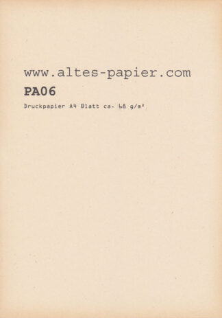 vergilbtes Druckpapier Blatt PA06f
