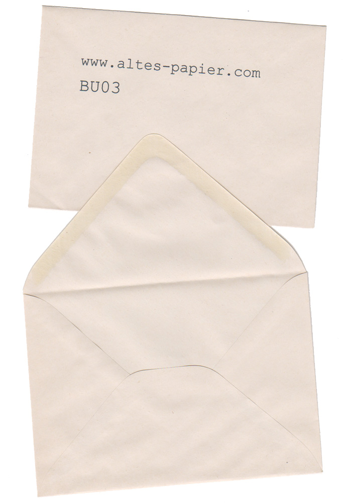 alter Briefumschlag leicht vergilbt C6 BU03