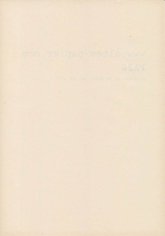 altes vergilbtes Briefpapier A4 Blatt PA26b – Bild 2