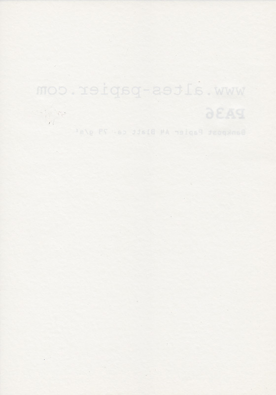 altes gehämmertes Bankpost Papier A4 Blatt mit Wasserzeichen PA36 – Bild 2