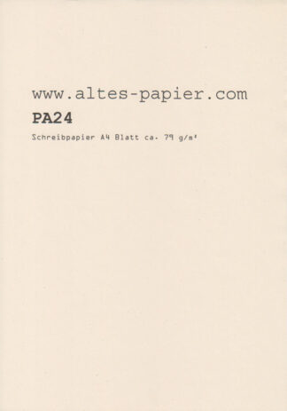 altes Schreibpapier A4 Blatt PA24b