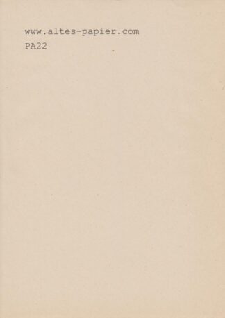 altes stark vergilbtes Druckpapier A4 Blatt PA22
