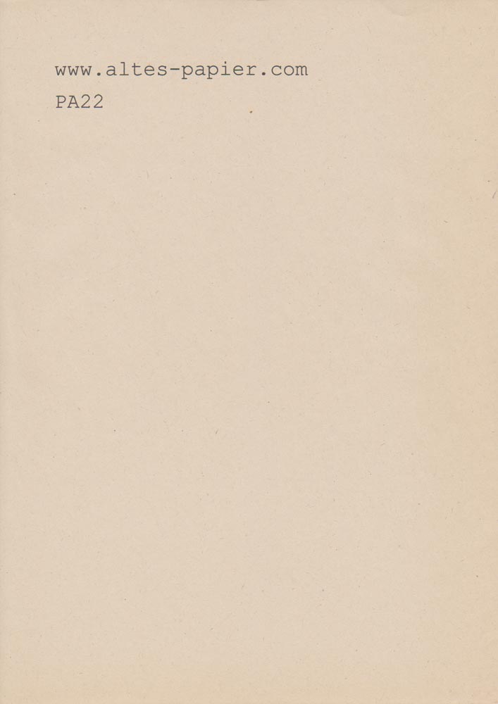 altes stark vergilbtes Druckpapier A4 Blatt PA22
