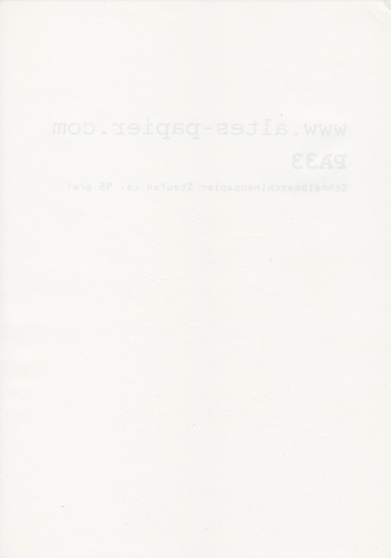 Schreibmaschinenpapier mit Wasserzeichen von Staufen A4 Blatt PA33 – Bild 2