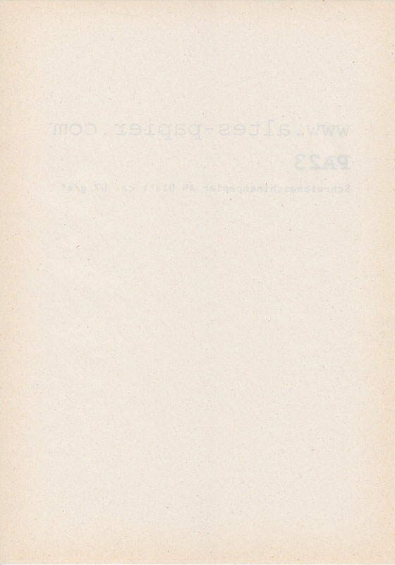 vergilbtes Schreibmaschinenpapier A4 Blatt PA23e – Bild 2