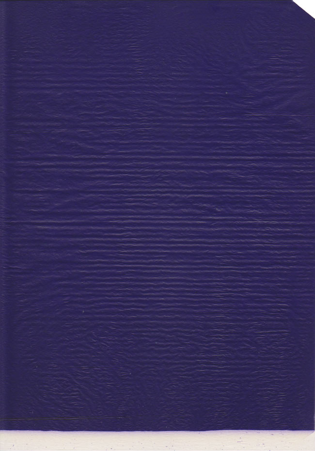 altes Blaupapier violett SP03 Rückseite